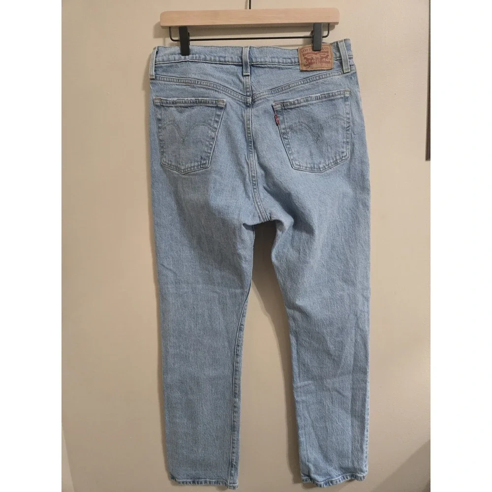 Levi's 501 Original Fit Jeans Men's 31x30 Light Wash‎ Blue Straight Leg 12501